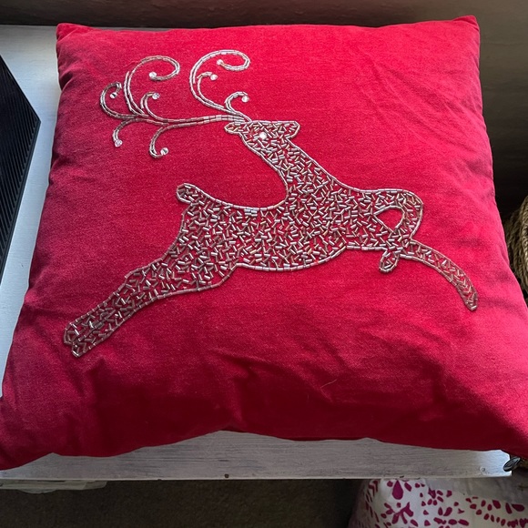 Pier 1 Holiday Pier Reindeer Pillow Poshmark